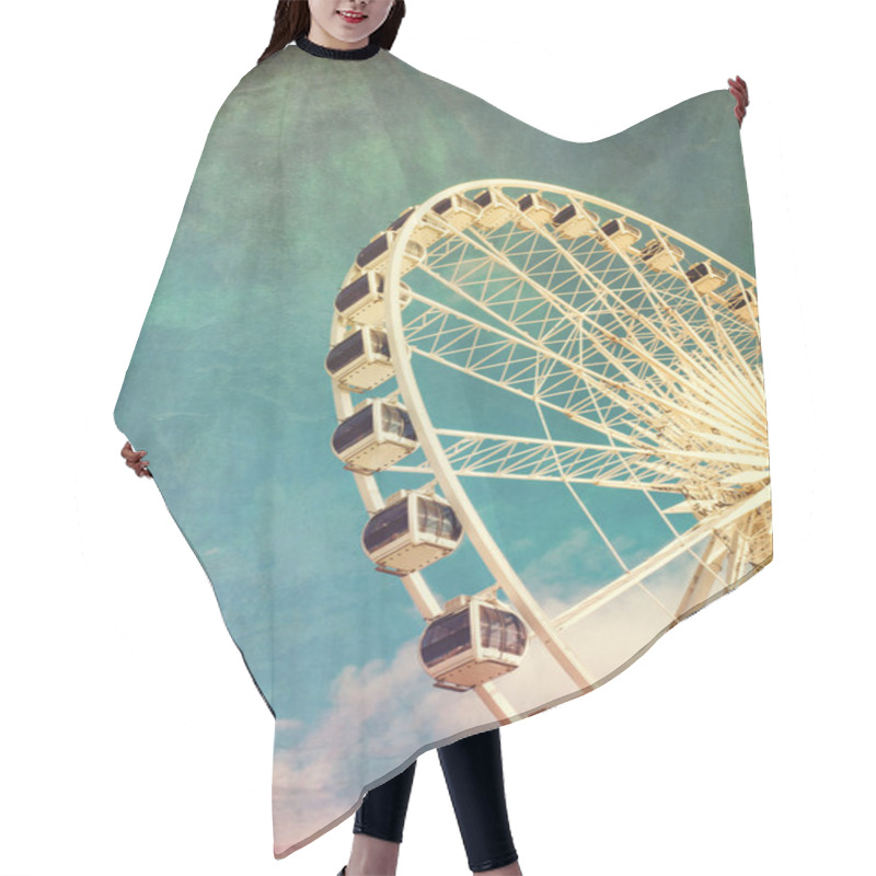 Personality  Ferris Wheel Retro Hair Cutting Cape