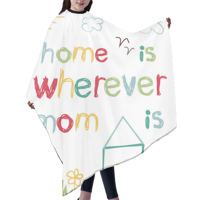 Personality  Card For Mother's Day Hair Cutting Cape