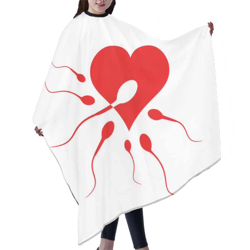 Personality  Vector Sign  Love And Procreation Hair Cutting Cape