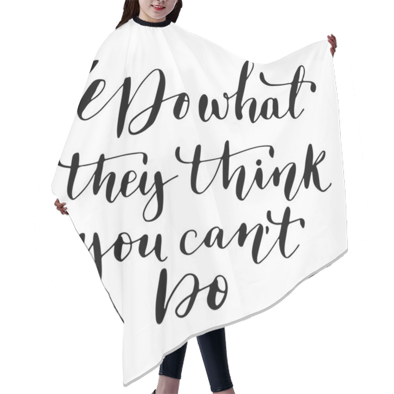 Personality  Motivating, Inspirational Lettering Hair Cutting Cape