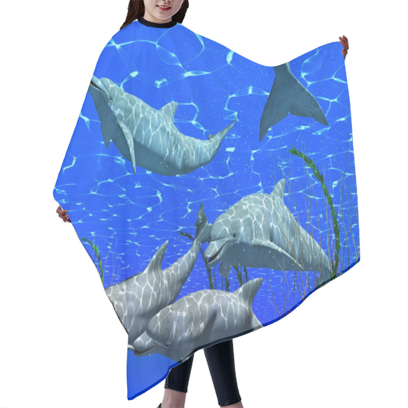 Personality  Dolphins Hair Cutting Cape