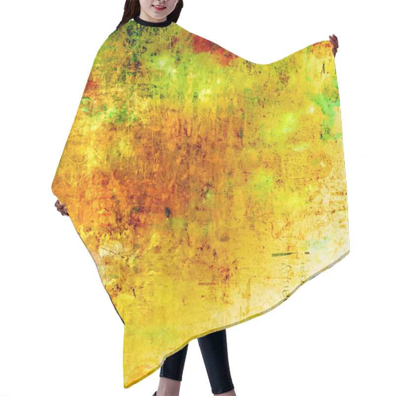 Personality  Grunge Rusty Scratched Metal Background With Dirty Streaks And S Hair Cutting Cape