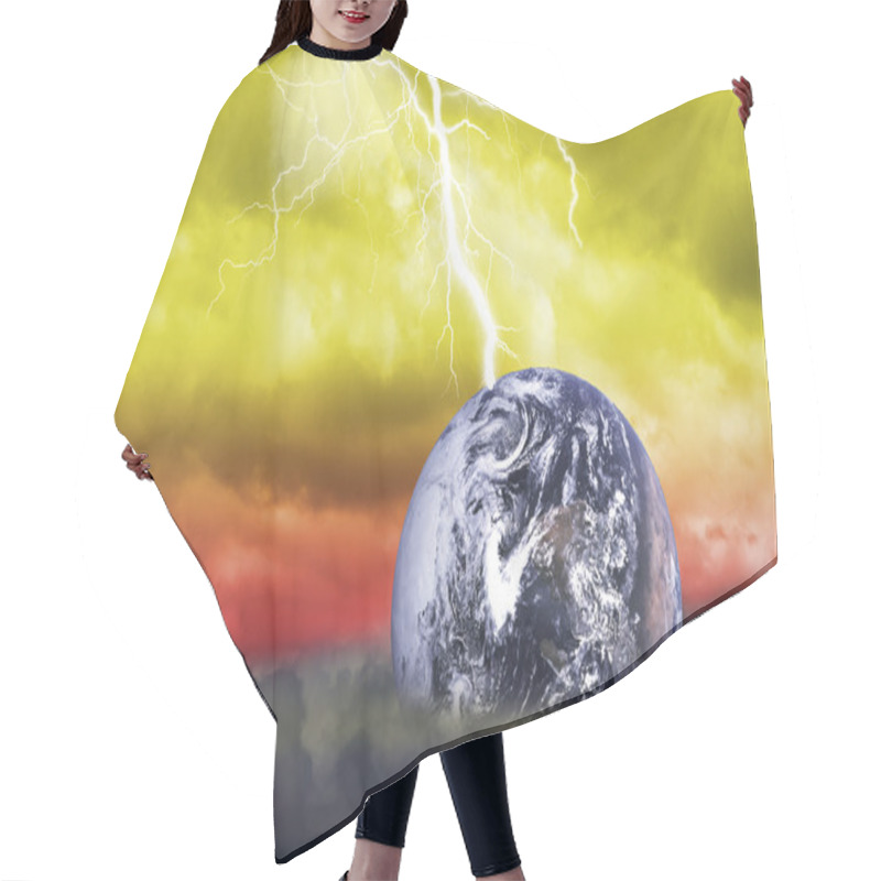 Personality  Abstract Scientific Background(Earth Elements Of This Image Furn Hair Cutting Cape