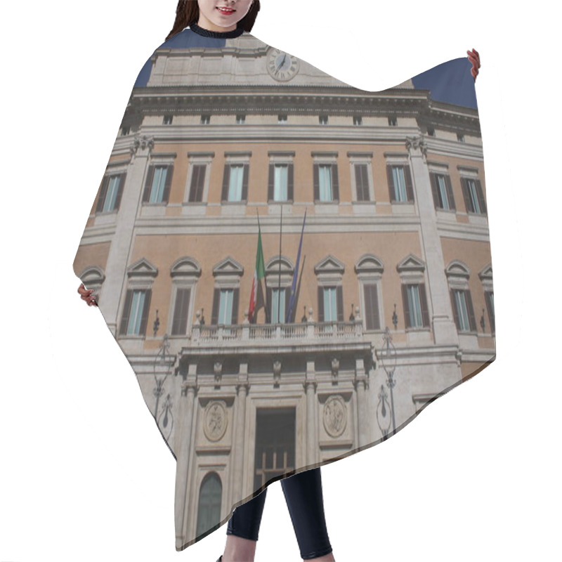 Personality  Palazzo Montecitorio Is A Famous Buildng In Rome And The Seat Of The Italian Chamber Of Deputies. Hair Cutting Cape