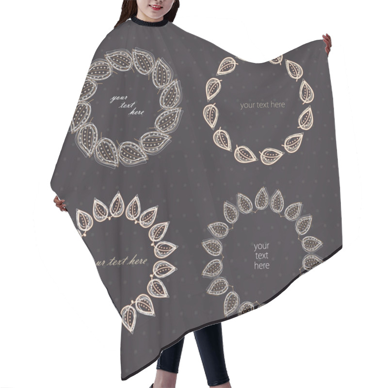 Personality  Frame From Abstract Leaves Hair Cutting Cape