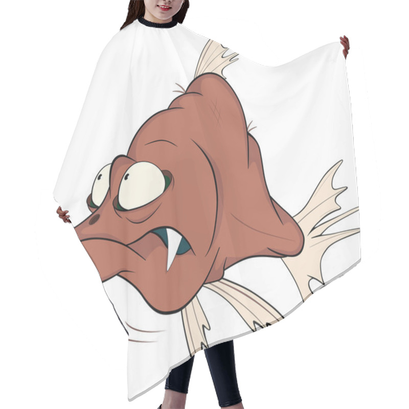 Personality  Deep Water Fish. Cartoon Hair Cutting Cape