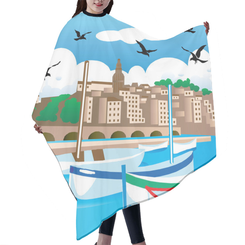 Personality  Boating Hair Cutting Cape