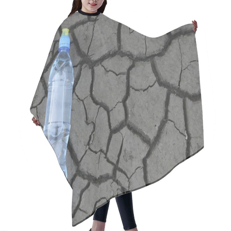 Personality  Cracked Ground  With Water Hair Cutting Cape