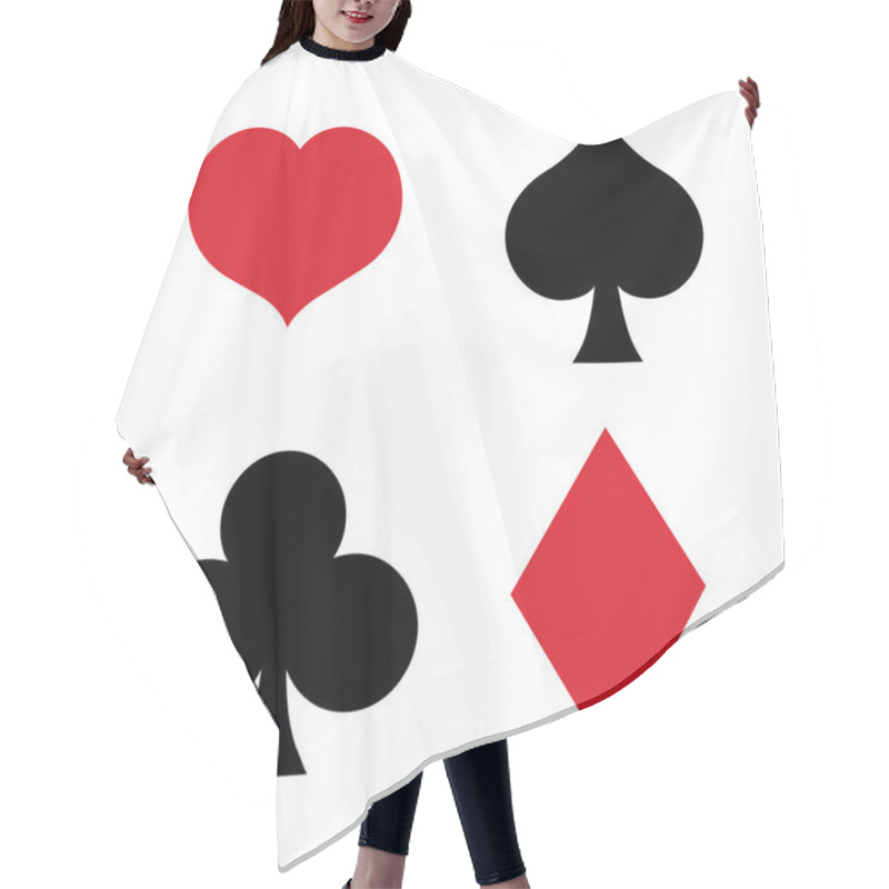 Personality  Playing Cards Suits Signs Hair Cutting Cape