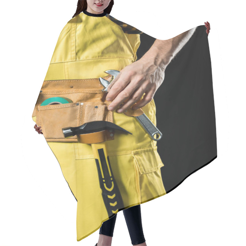 Personality  Workman In Tool Belt  Hair Cutting Cape