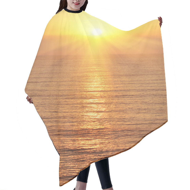 Personality  Sunrise Over The Sea Hair Cutting Cape