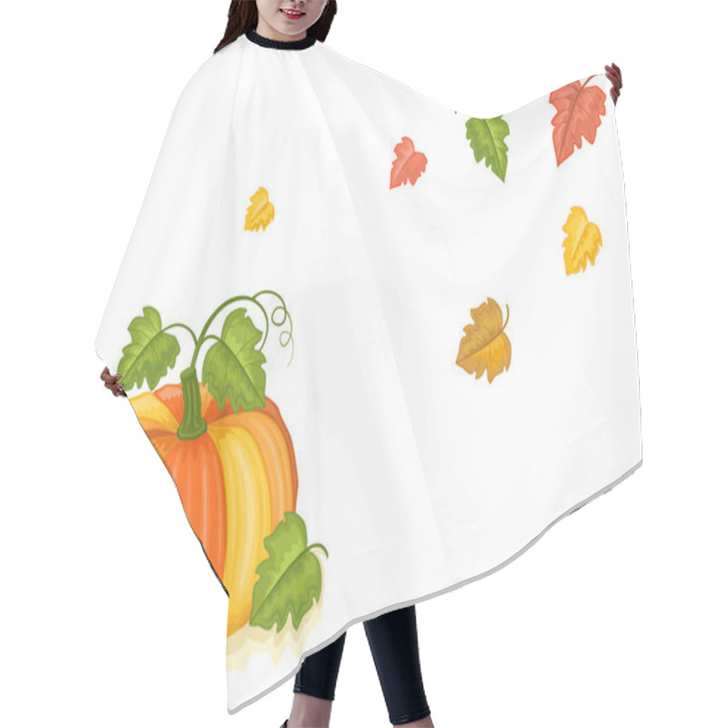 Personality  Autumn Harvest With Tasty Pumpkin Hair Cutting Cape