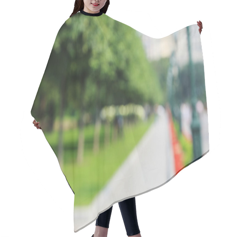 Personality  Blurred City Park Hair Cutting Cape