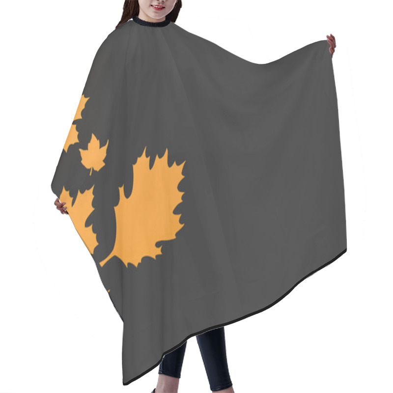 Personality  Composition Of Autumnal Leaves Hair Cutting Cape