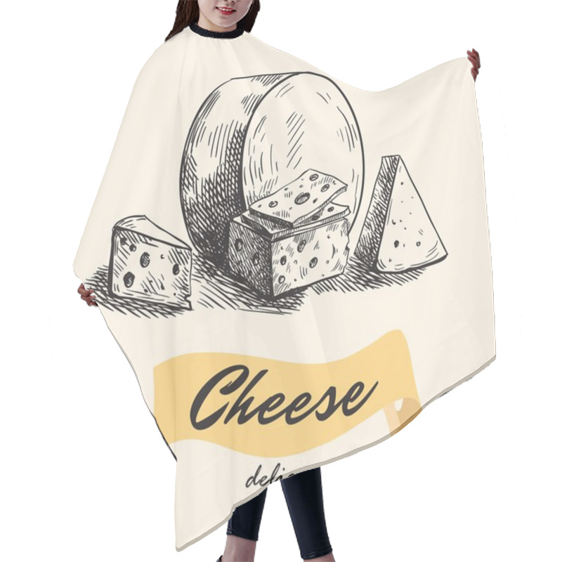 Personality  Natural Cheese. Cheesemaking Hair Cutting Cape