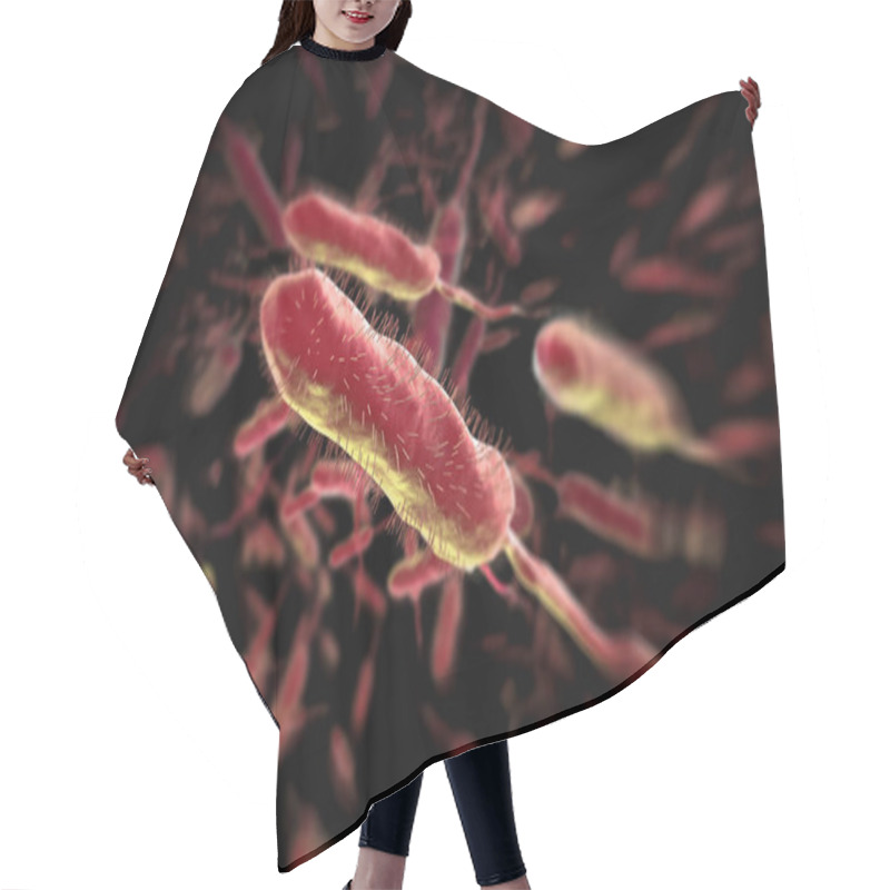 Personality  Vibrio Cholerae, Gram-negative Bacteria. 3D Illustration Of Bact Hair Cutting Cape