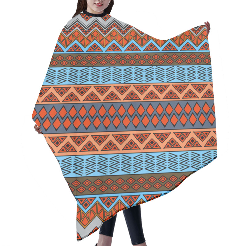 Personality  Seamless Aztec Pattern Hair Cutting Cape