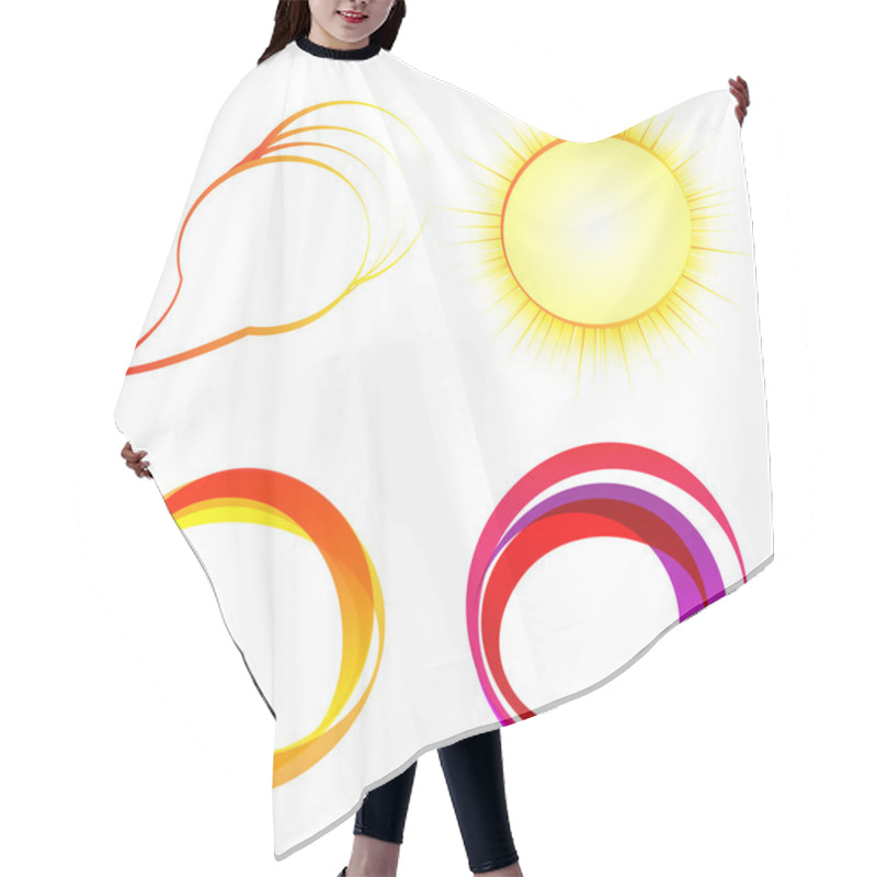 Personality  Abstract Talking Bubble Hair Cutting Cape