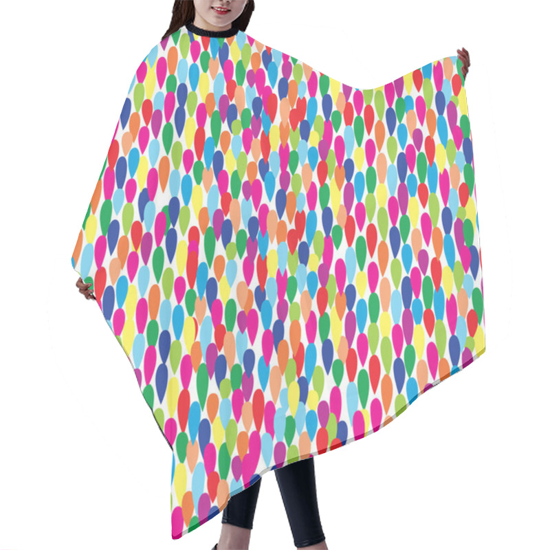 Personality  Dynamic Seamless Pattern Hair Cutting Cape