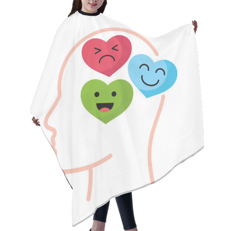 Personality  Emotions Intelligence Design Illustration Isolated Hair Cutting Cape