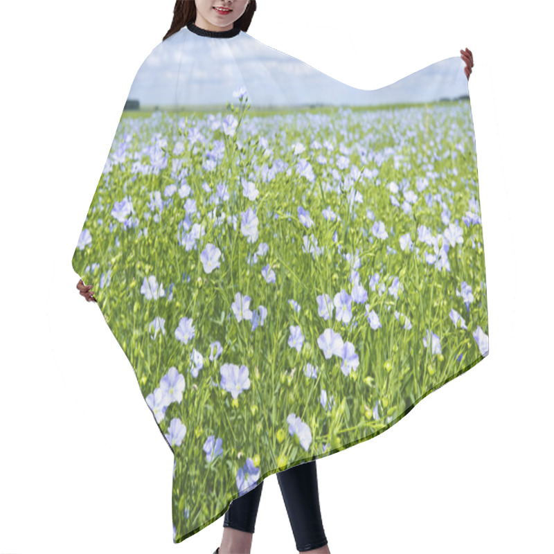 Personality  Blooming Flax Field Hair Cutting Cape