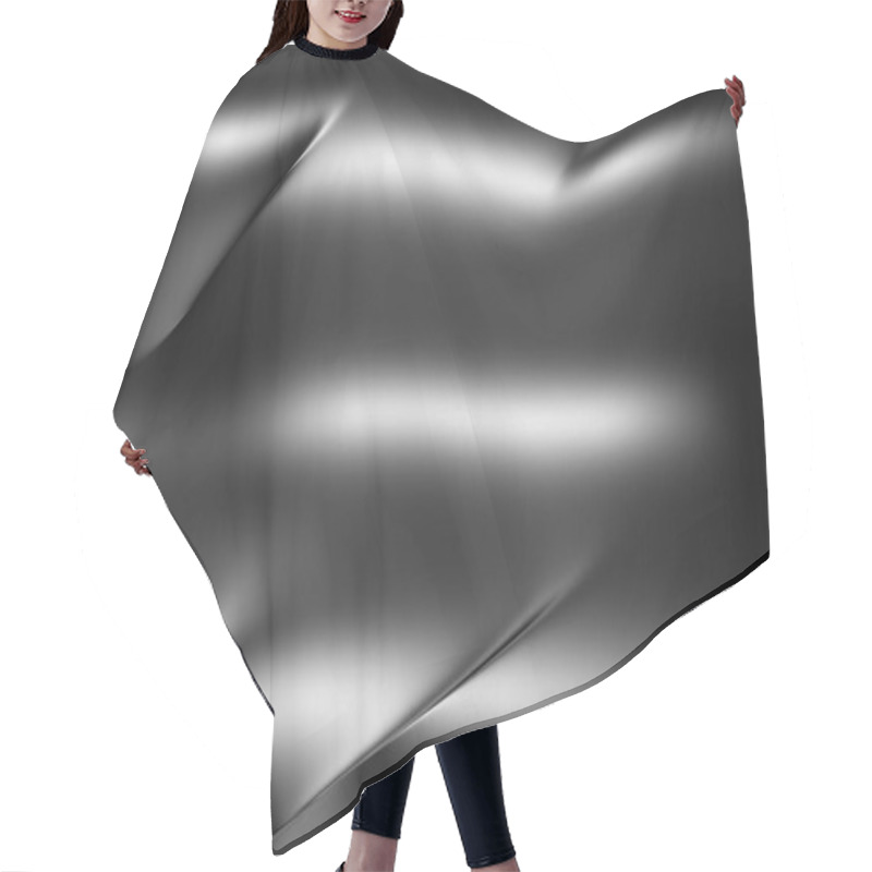 Personality  Dark Glossy Metallic Background Hair Cutting Cape