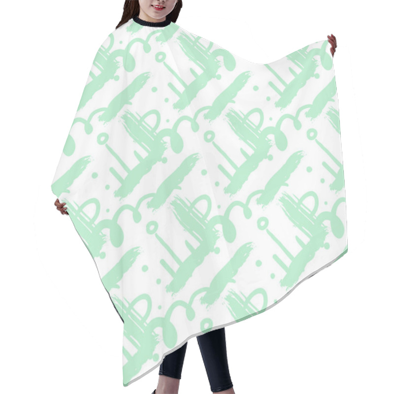 Personality  Abstract Seamless Pattern Hair Cutting Cape