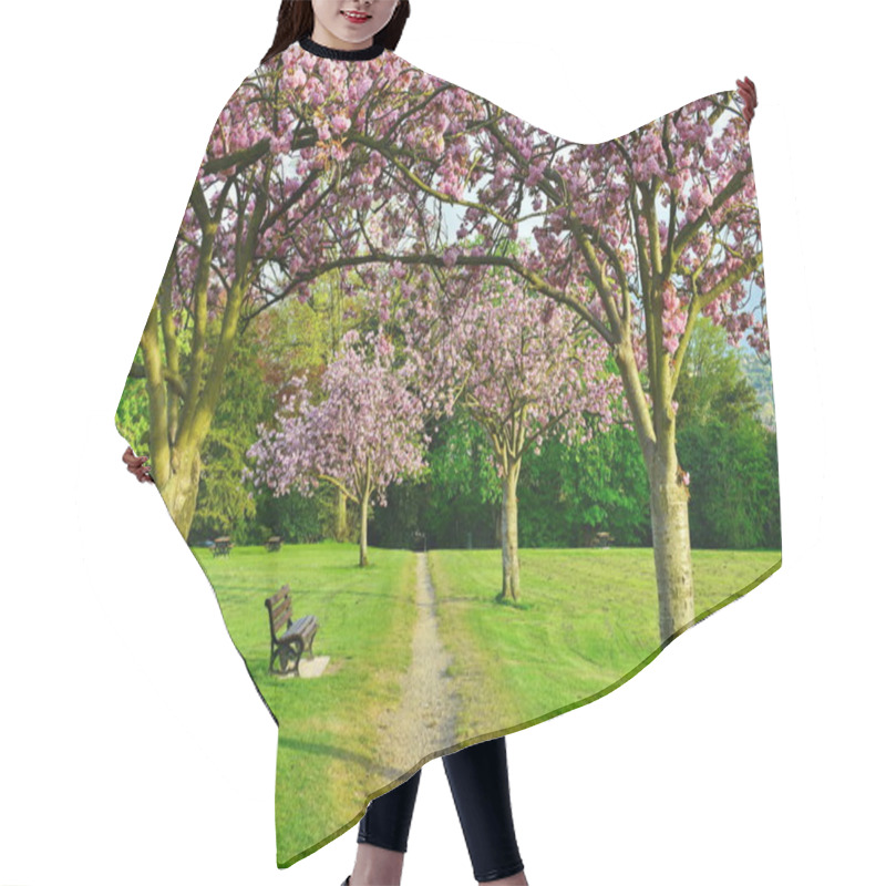 Personality  Beautiful Cherry Blossom Trees   Hair Cutting Cape