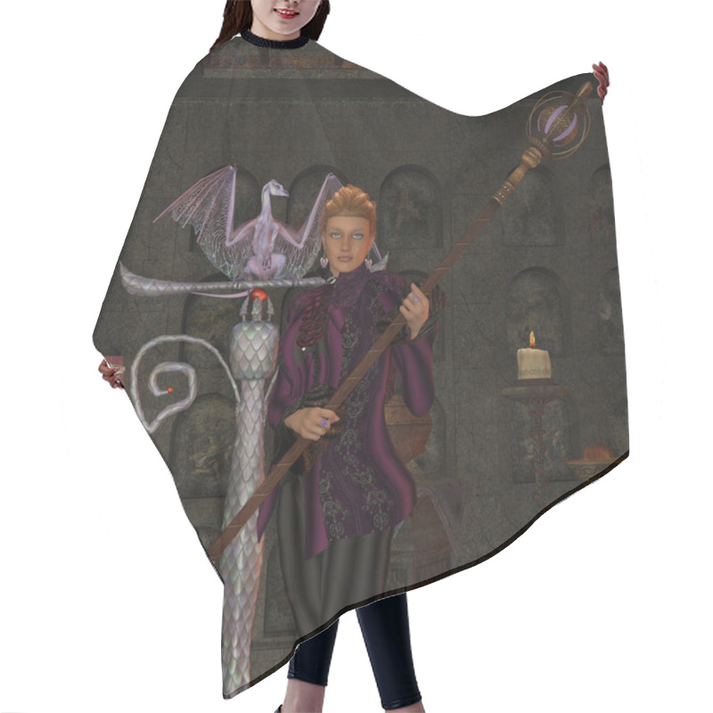 Personality  Witch Ritual Hair Cutting Cape