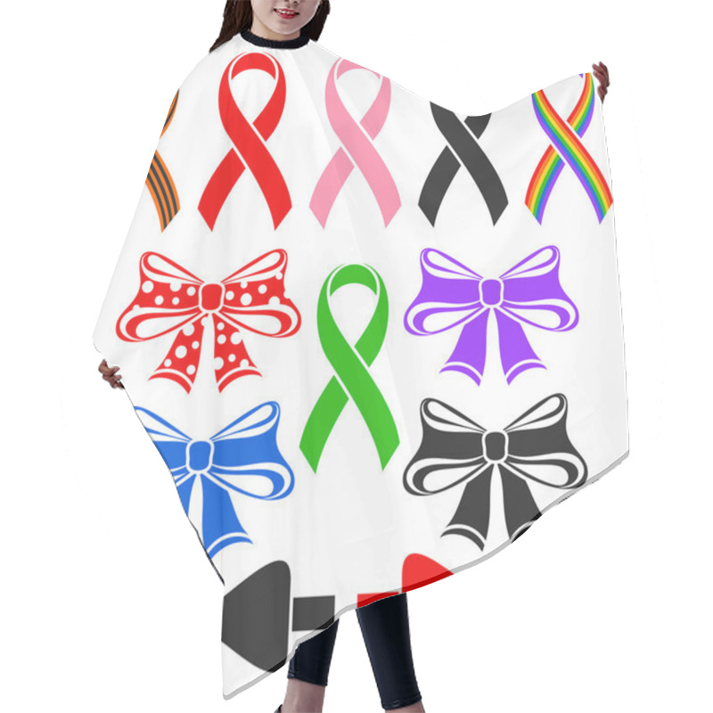 Personality  Ribbons And Bows Hair Cutting Cape