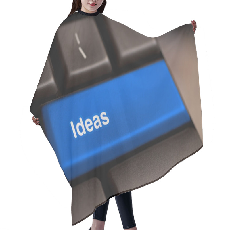 Personality  Idea Word On Keyboard Hair Cutting Cape