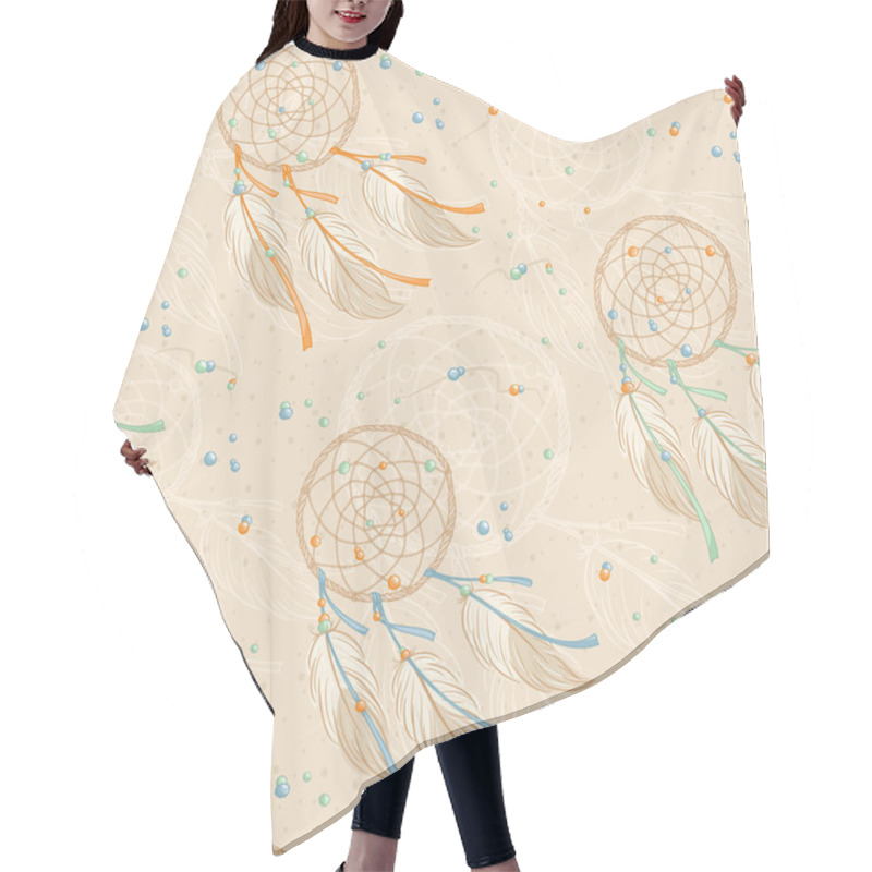 Personality  Dreamcatcher Pattern Hair Cutting Cape