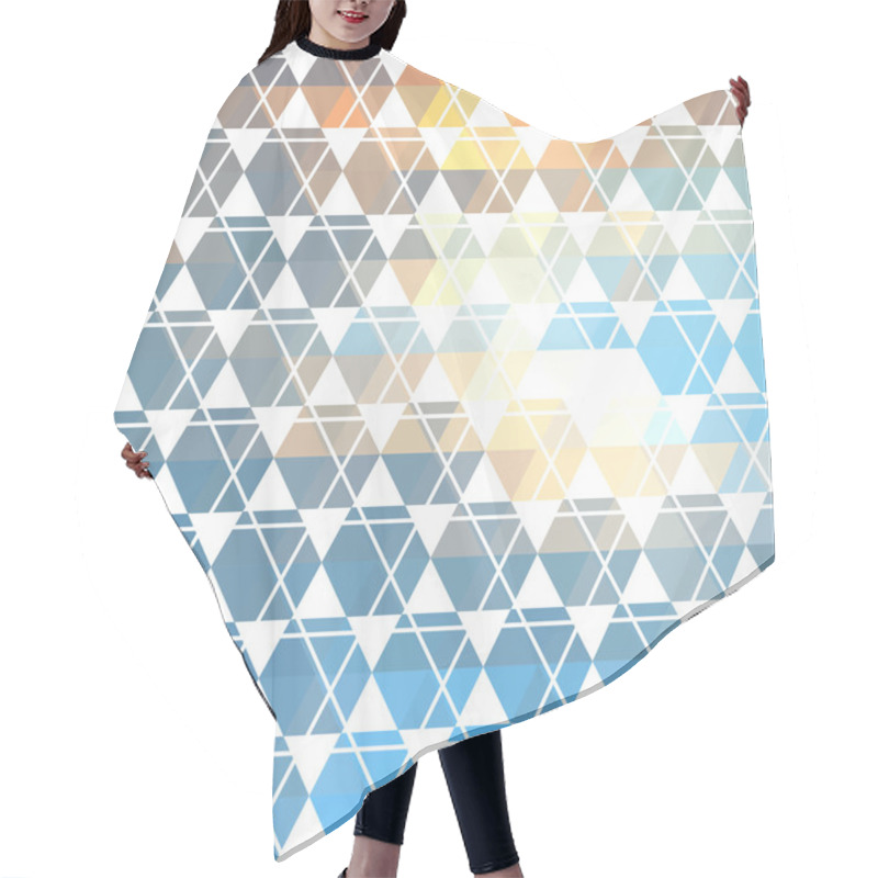 Personality  Pattern Geometric. Background With Triangles Hair Cutting Cape