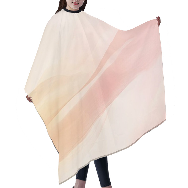 Personality  Soft Pink And Peach Gradient Minimalist Background Hair Cutting Cape