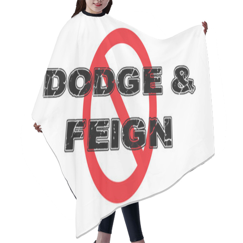 Personality  Ban Dodge & Feign Hair Cutting Cape