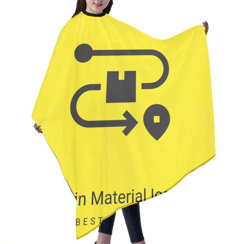 Personality  Box Minimal Bright Yellow Material Icon Hair Cutting Cape