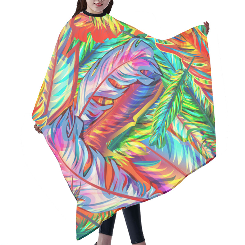 Personality  Bright Seamless Texture Hair Cutting Cape