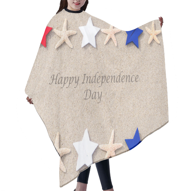 Personality  Happy Independence Day USA Background Hair Cutting Cape