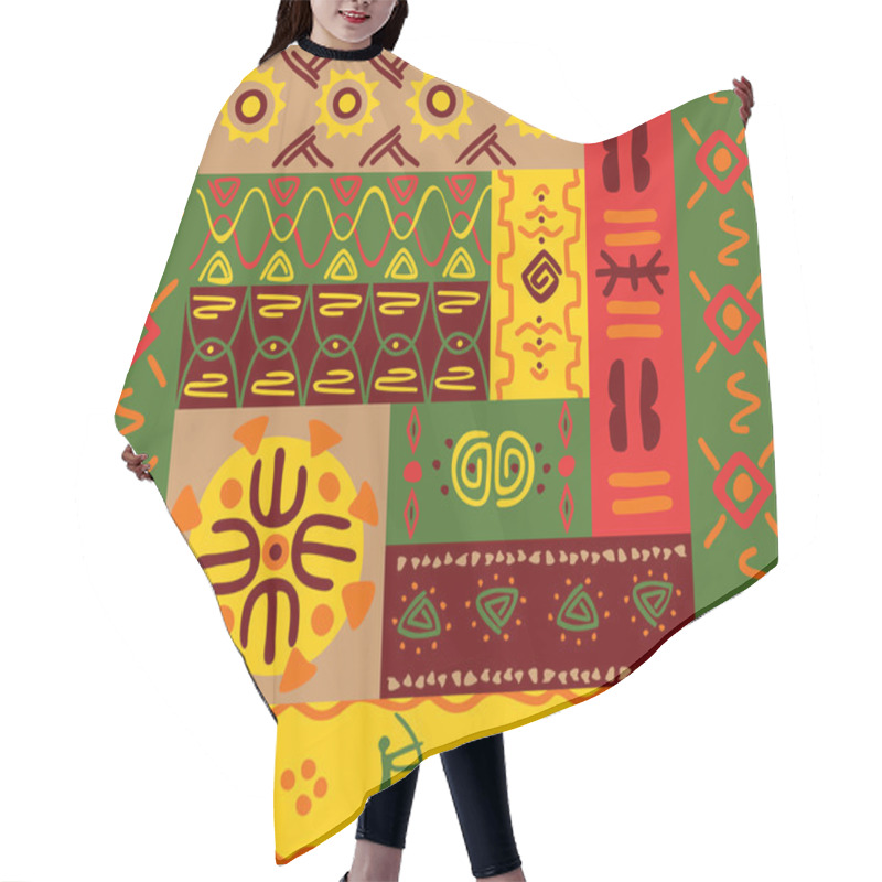 Personality  Ethnic Patterns And Ornaments Hair Cutting Cape