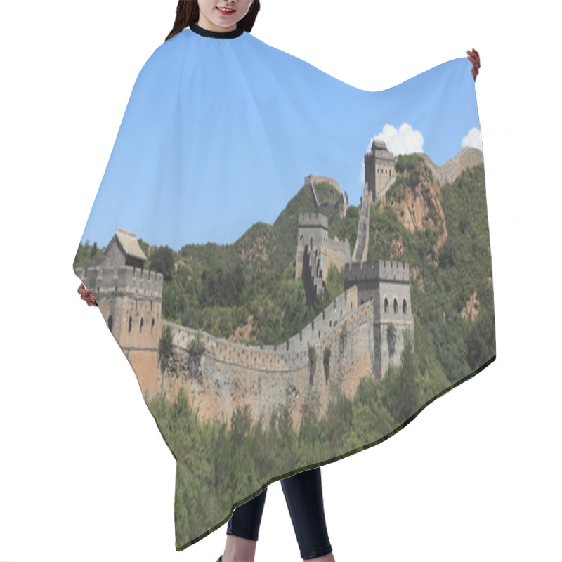 Personality  The Great Wall Of China Hair Cutting Cape