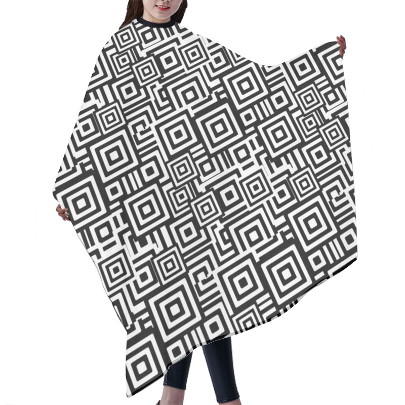 Personality  Seamless Tile Pattern Hair Cutting Cape