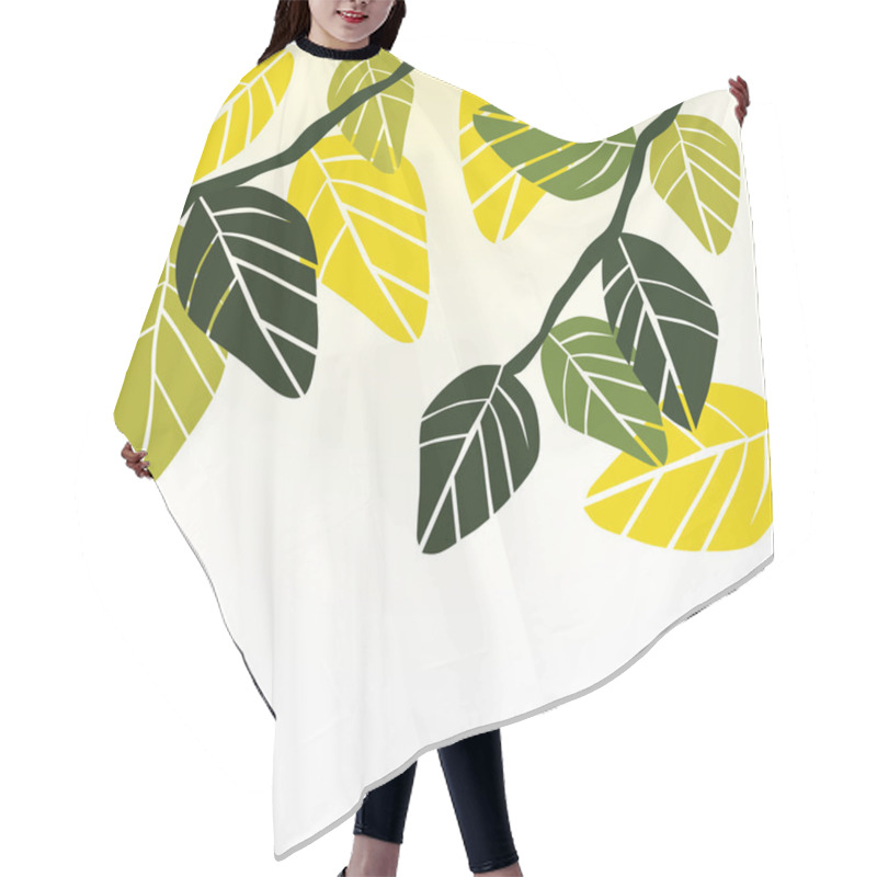 Personality  Leaves, Spring - Vector Background Hair Cutting Cape