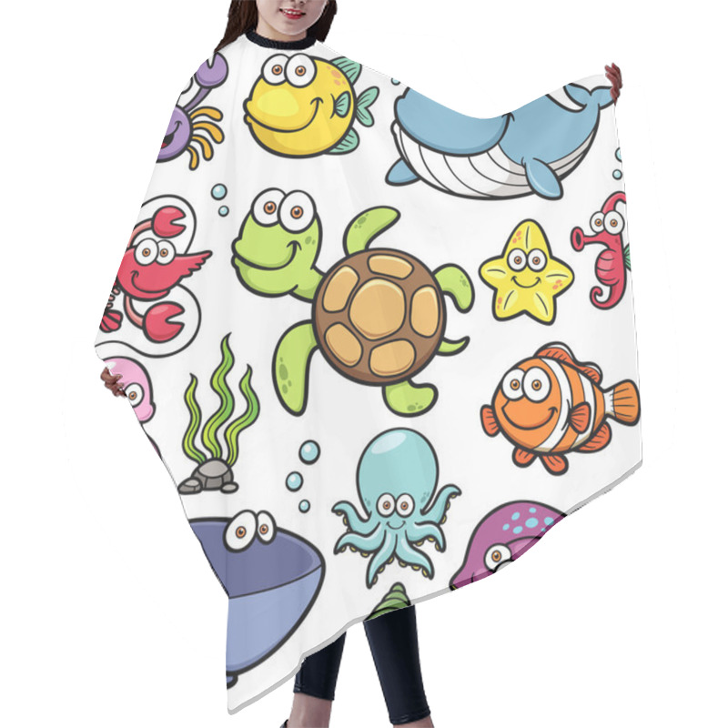 Personality  Sea Animals Collection Hair Cutting Cape