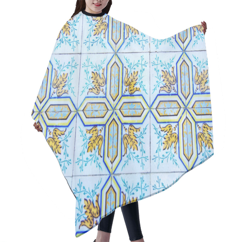 Personality  Background Of Portuguese Tiles Hair Cutting Cape