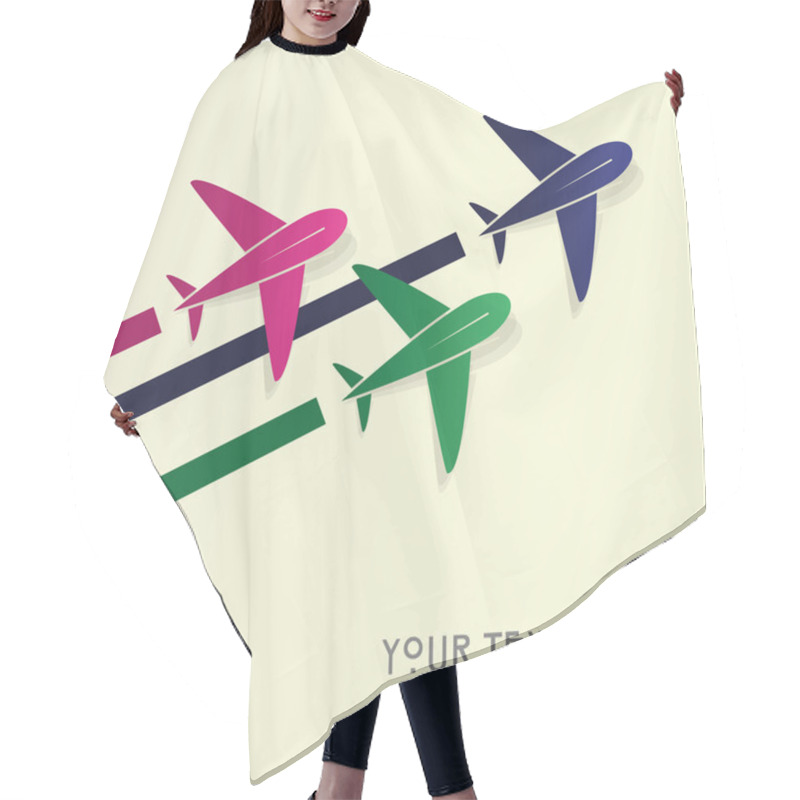 Personality  Airplanes Hair Cutting Cape