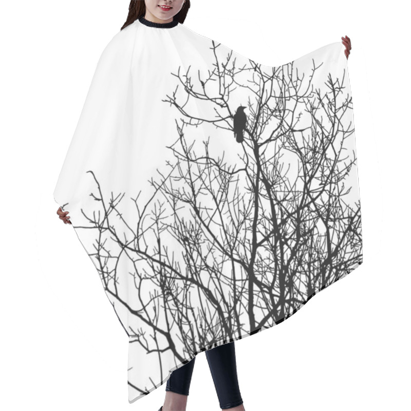 Personality  Silhouette Ravens On Tree Hair Cutting Cape