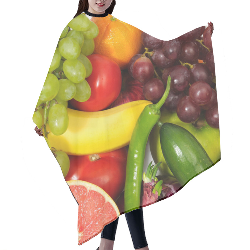 Personality  Fresh Fruits And Vegetables Hair Cutting Cape