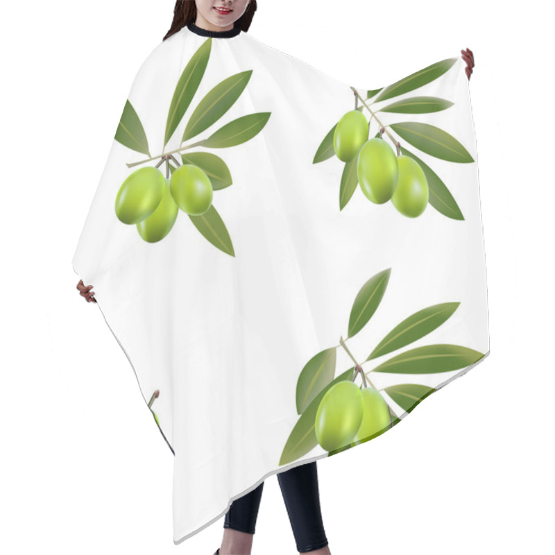 Personality  Green Olive Hair Cutting Cape