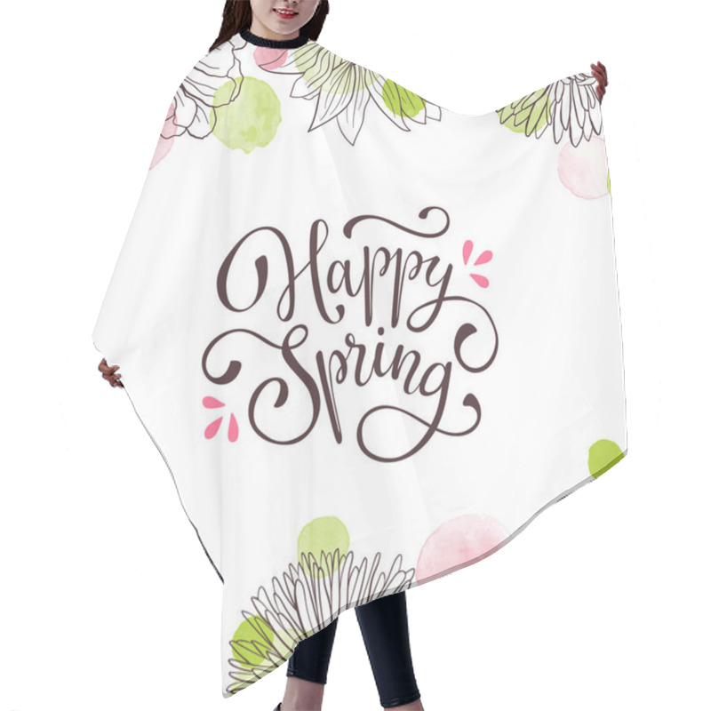 Personality  Spring Time Greeting Card Hair Cutting Cape