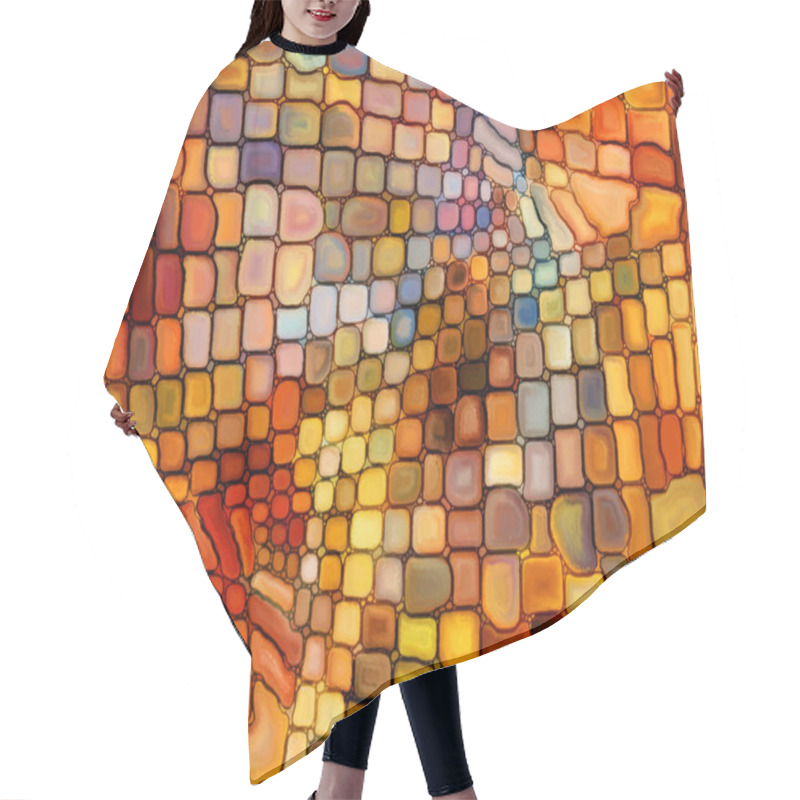 Personality  Illusion Of Stained Glass Hair Cutting Cape